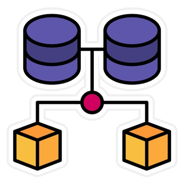 massive information icon vector image can be used for big data