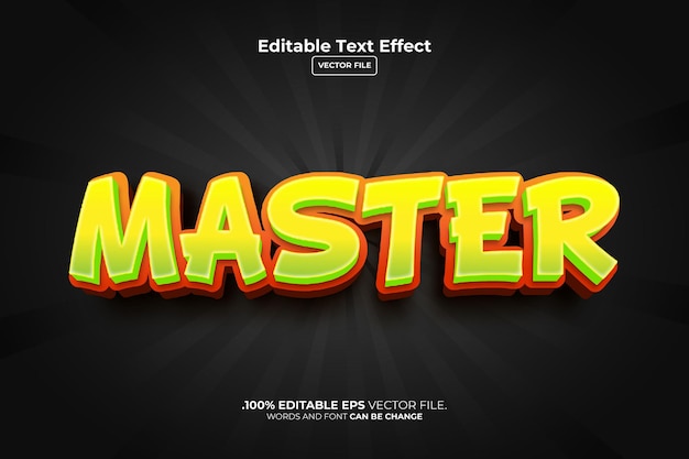 Master 3d Text effect style