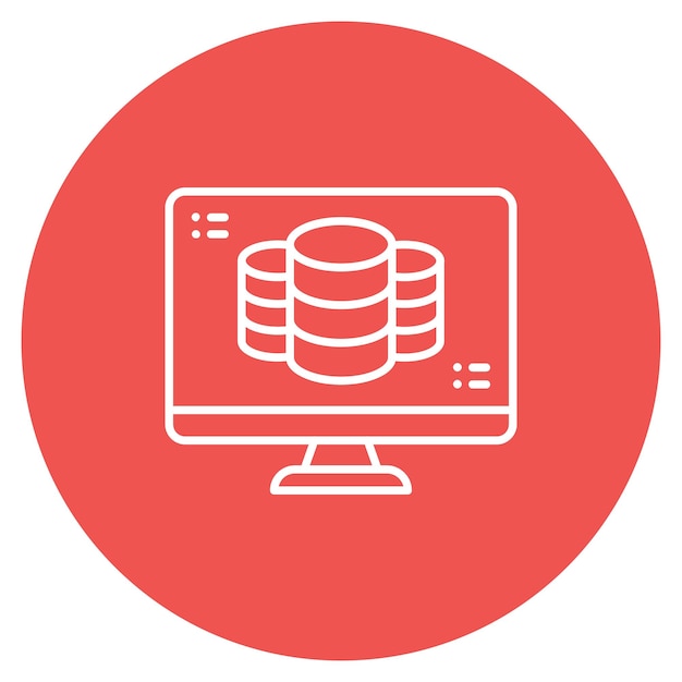 master data icon vector image can be used for shipping