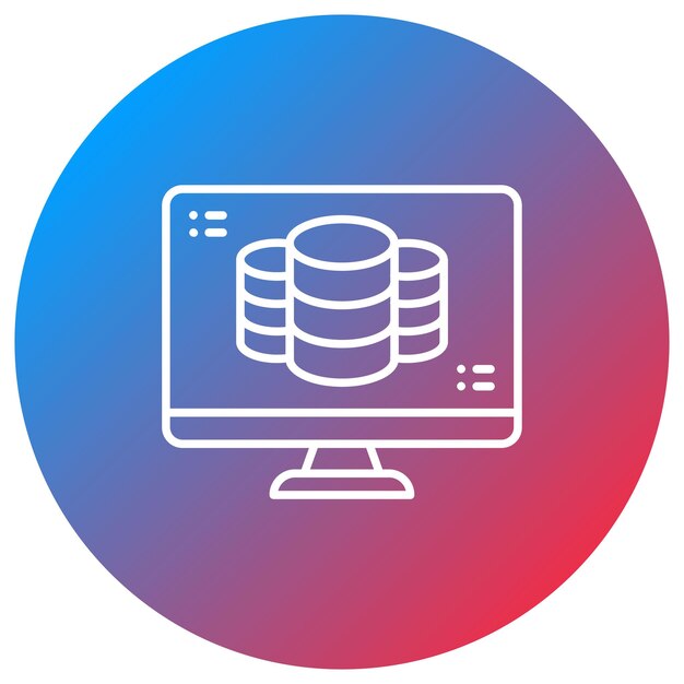 master data icon vector image can be used for shipping
