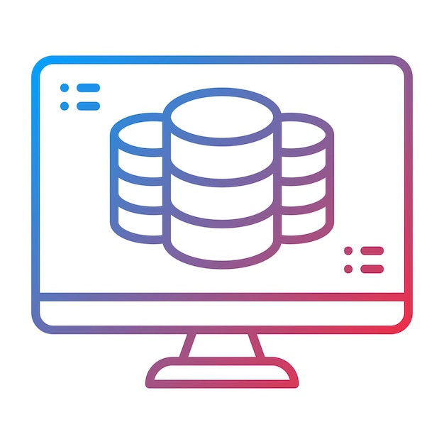 master data icon vector image can be used for shipping