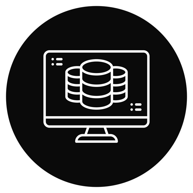 master data icon vector image can be used for shipping