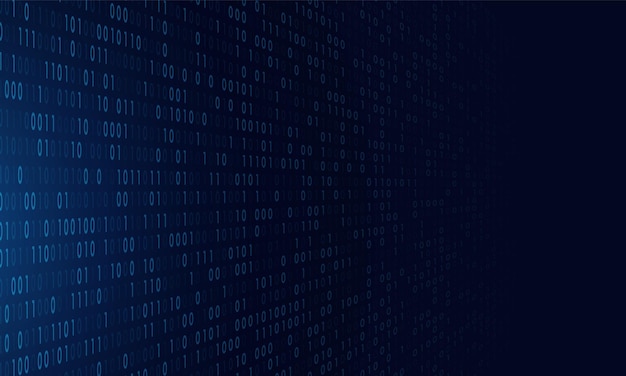 Matrix-koodivirta siniset datakoodit -näyttö