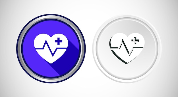 Medical And Healthcare Icon Button Set Design Illustration