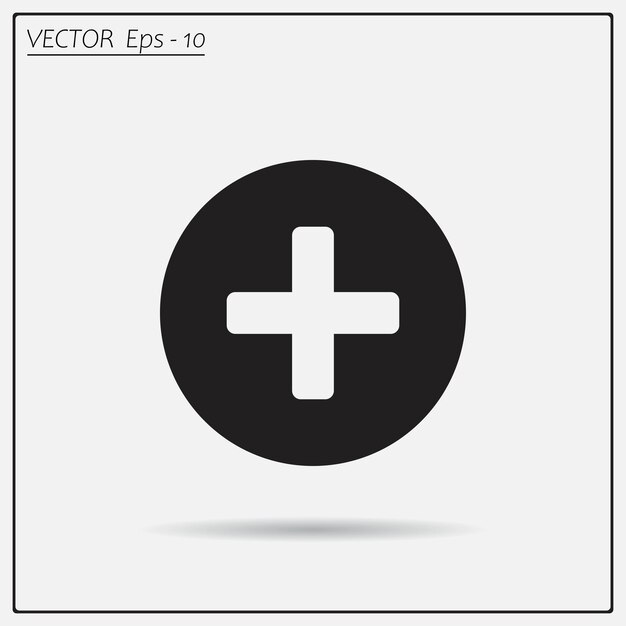 Medical cross symbol Vector illustration on a light background Eps 10