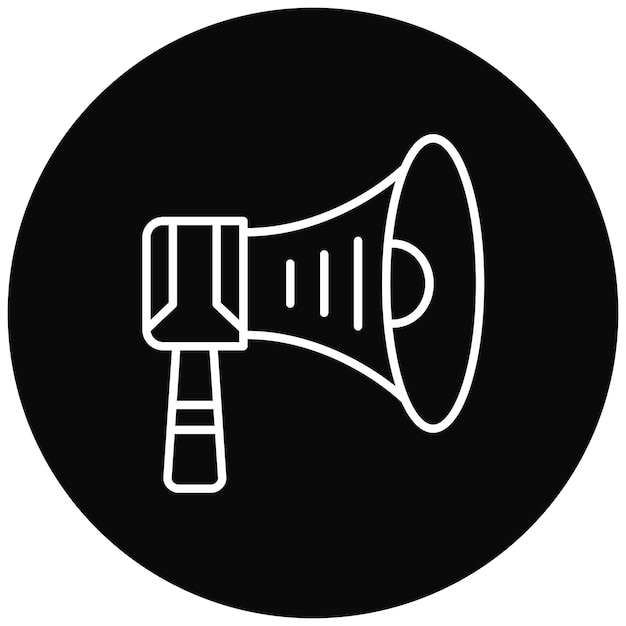 Megaphone icon vector image Can be used for Athletics
