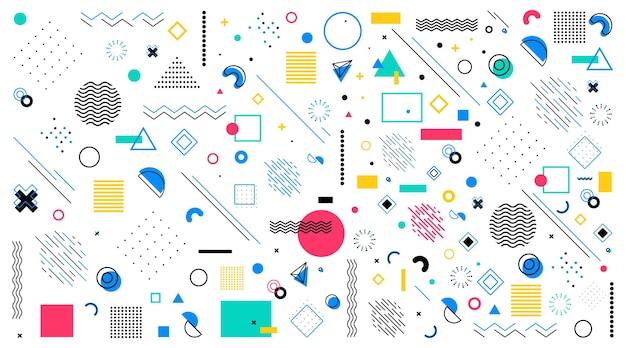 memphis design background abstract memphis background geometric elements in memphis background