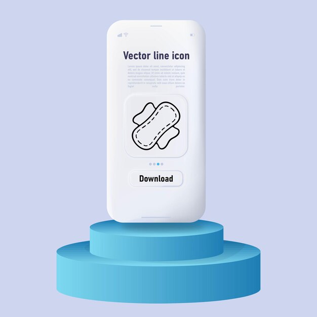 Menstruation awareness and hygiene Empowering discussions about menstrual health menstrual cycle Neomorphism style Ui phone app