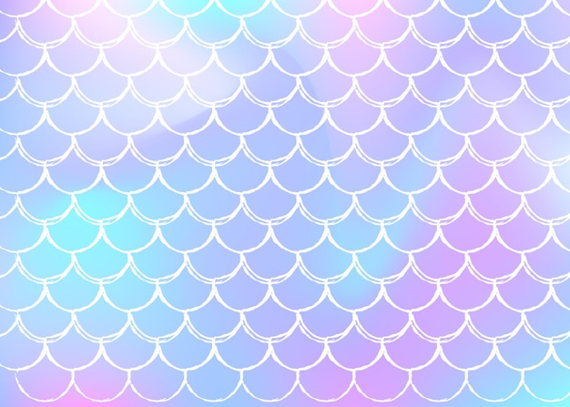 mermaid scales background with holographic gradient
