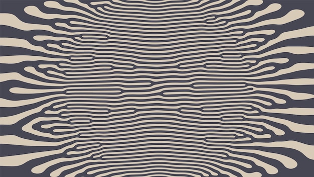 Mesmerize Psychedelic Art Vector Hypnotical Pattern Beige Black Abstraction