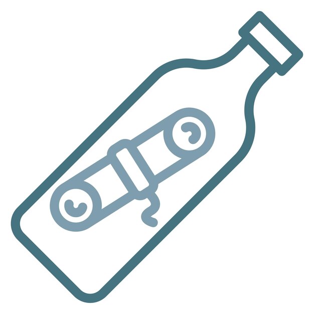 Message in a Bottle icon vector image Can be used for Dating App
