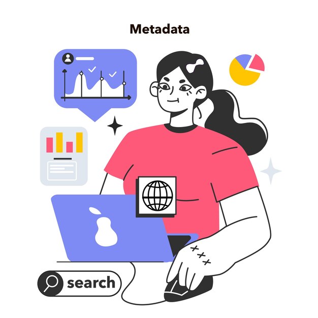 Metadata additional descriptive information about a file content or resource data structuring and