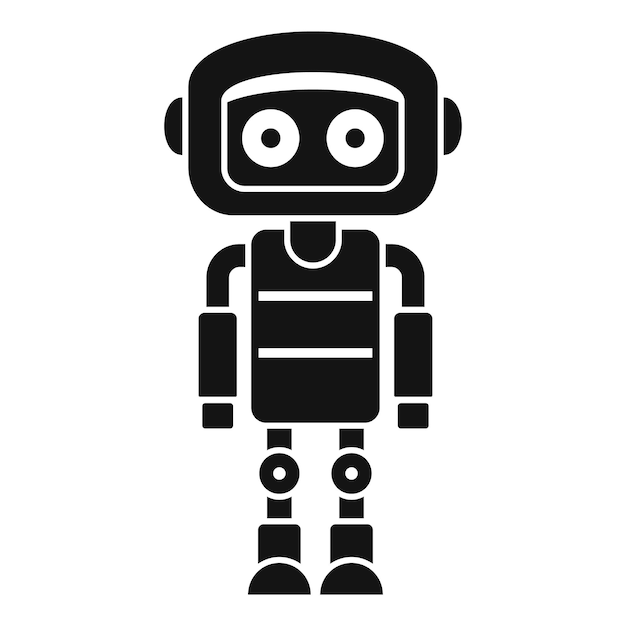 metal humanoid icon simple illustration of metal humanoid vector icon for web design isolated on white background