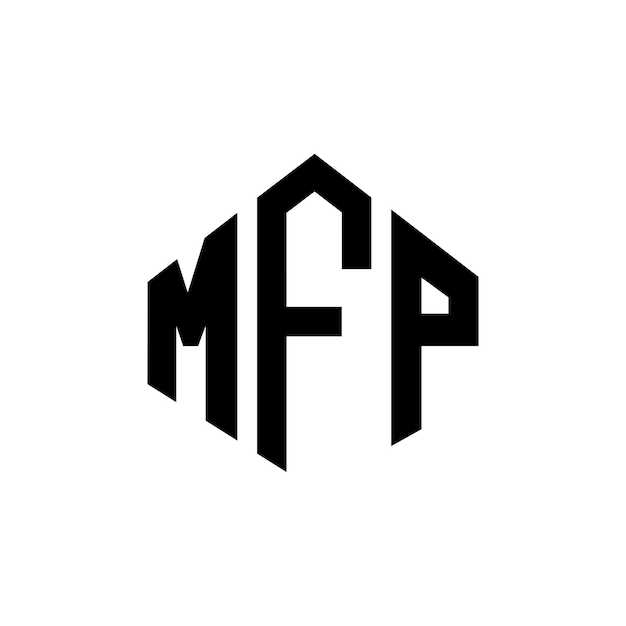 mfp letter logo design with polygon shape mfp polygon and cube shape logo design mfp hexagon vector logo template white and black colors mfp monogram business and real estate logo