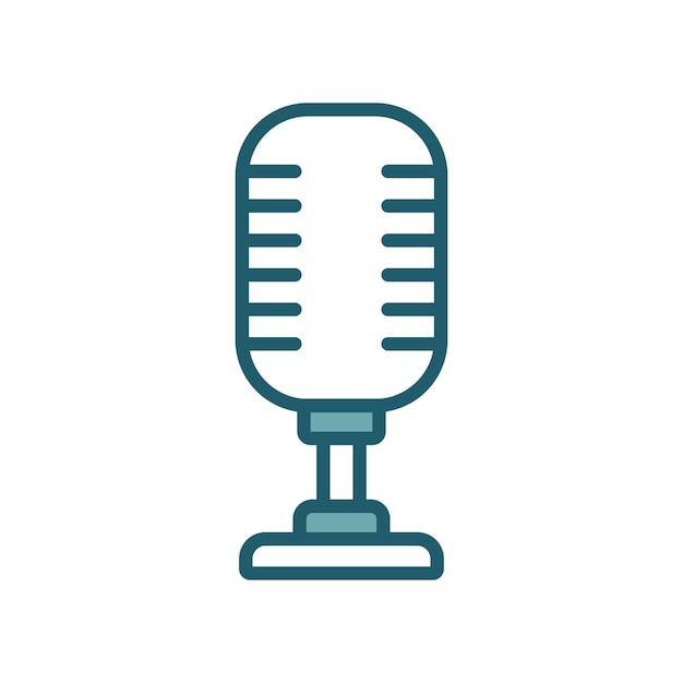 microphone icon vector design template simple and clean
