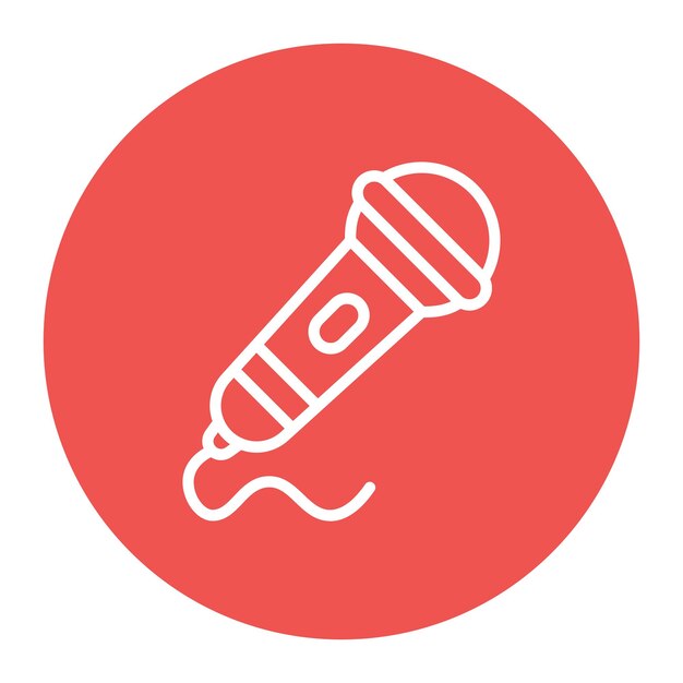 Microphone icon vector image Can be used for Rock and Roll