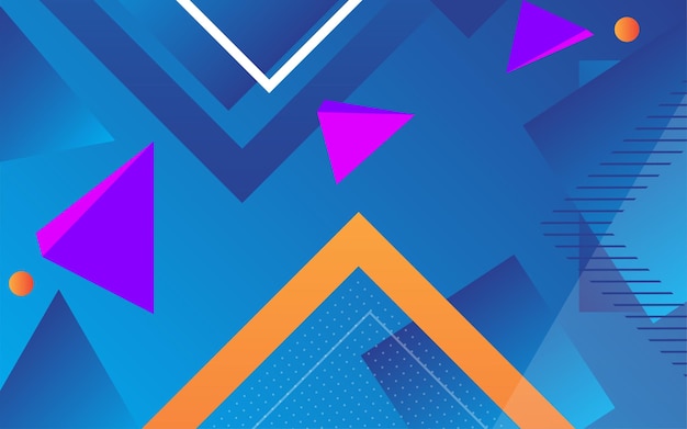 minimal 3d colorful geometric background