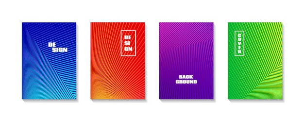 Minimal backgrounds Abstract colorful gradient covers Templates for poster banner presentation