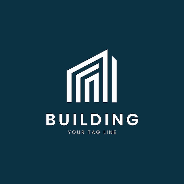 Minimal building logo icon 7