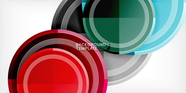 Minimal geometric abstract background Circle triangle design
