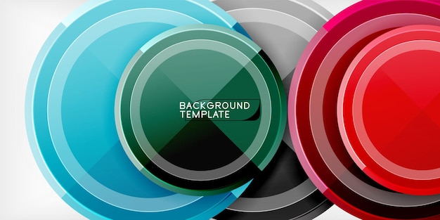 Minimal geometric abstract background Circle triangle design
