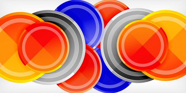 minimal geometric abstract background circle triangle design