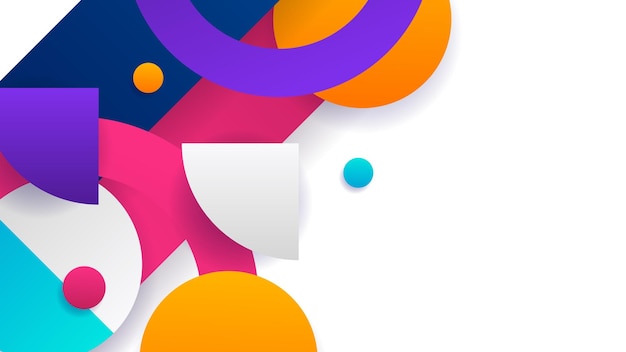 Minimal geometric background Dynamic blue orange red black shapes composition with lines Abstract background modern hipster futuristic graphic Vector abstract background texture poster banner