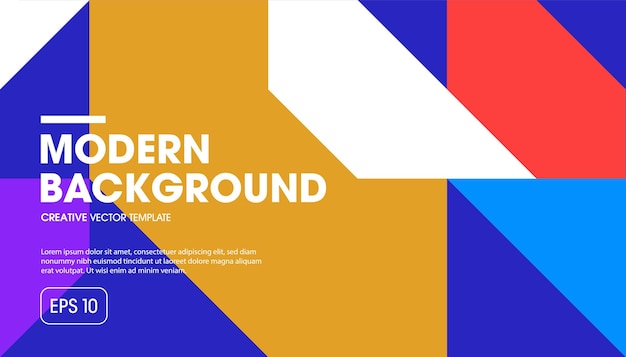 Minimal geometric background Dynamic shapes composition Eps10 vector