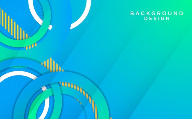 Minimal geometric background with colorful paper circles