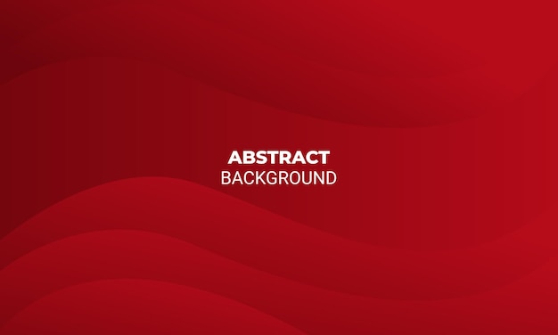 Minimalist Abstract Red Gradient Wave Background