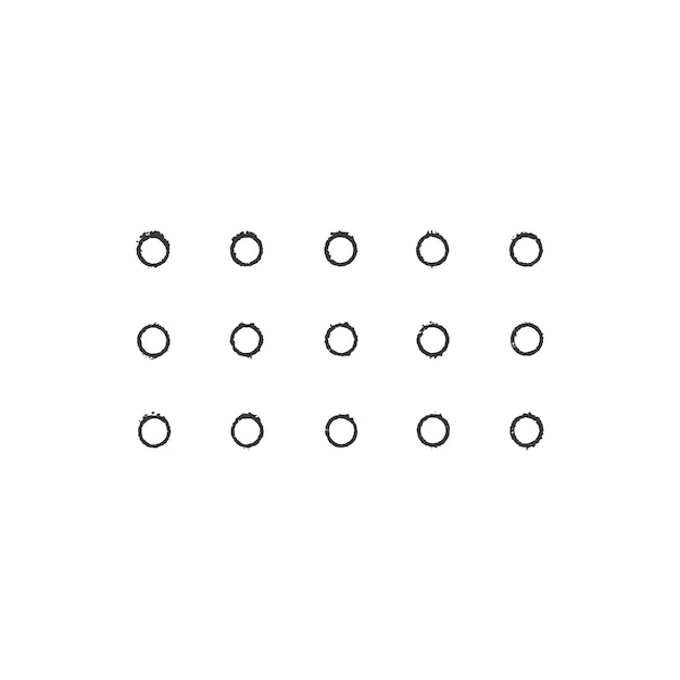 Minimalist Circular Pattern with Small Dots on Black Background