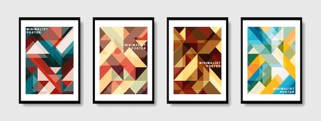minimalist design poster color gradient and cover abstract shape modern style