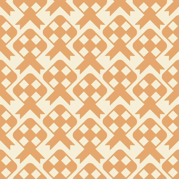 Minimalist Ketupat Seamless Vector Pattern