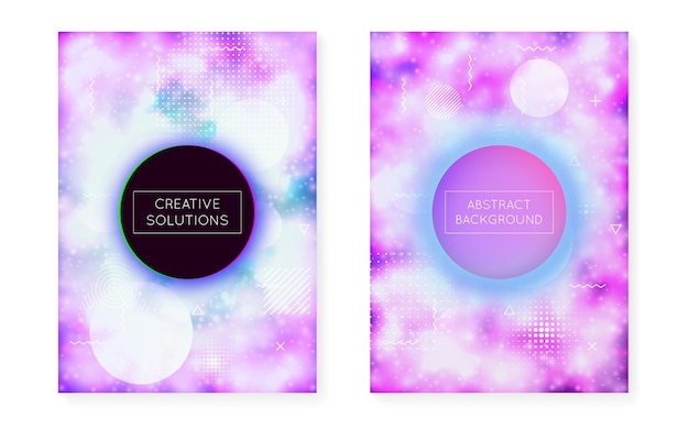 Minimalist Texture Modern Design Violet Round Presentation Sp