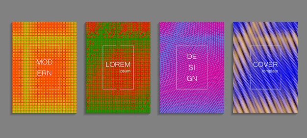 Minimalistinen abstrakti vektori puolisävy kansisuunnittelumallipohja. Tulevaisuuden geometrinen gradientti tausta. Vektorimallipohjia kyltteihin, bannereihin, mainoslehtisiin, esityksiin ja raportteihin