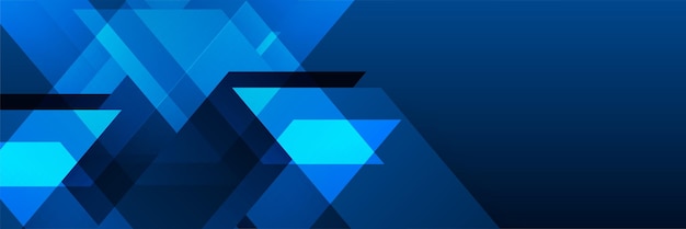 Minimalistinen sininen banneri, geometriset muodot, abstrakti moderni taustadesign. Design julistemallille verkkoalustojen bannereihin, esitteisiin, verkkosivustoille, mainoslehtisiin, aloitussivuille, esityksiin ja webinaareihin