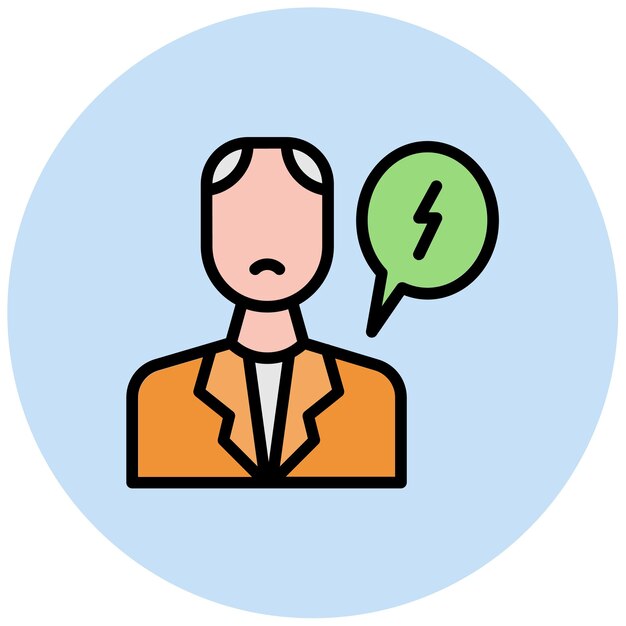 Misunderstanding icon vector image Can be used for Generation Gap