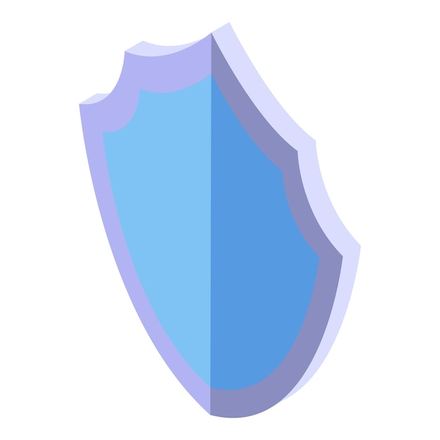 Mite shield protect icon Isometric of mite shield protect vector icon for web design isolated on white background