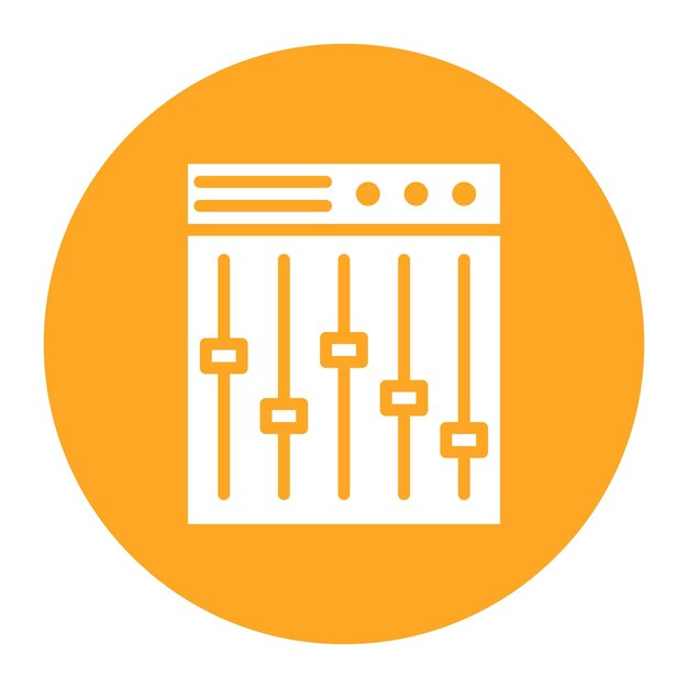mixer icon vector image can be used for instrument