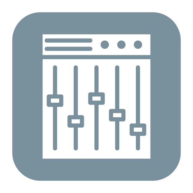 mixer icon vector image can be used for instrument