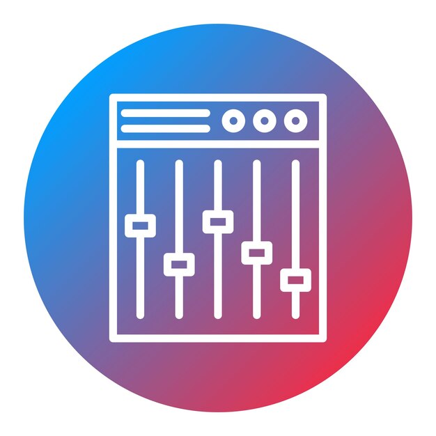 mixer icon vector image can be used for instrument