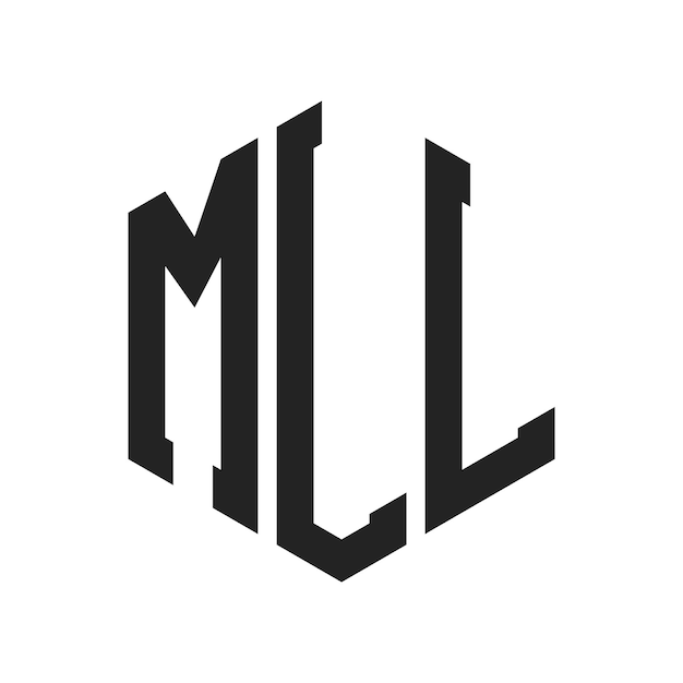 MLL Logo Design Initial Letter MLL Monogram Logo using Hexagon shape