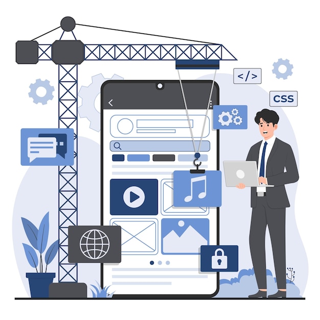 mobile app development concept services offering innovative