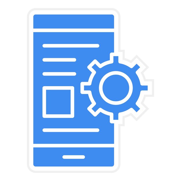 mobile app icon vector image can be used for coding and development