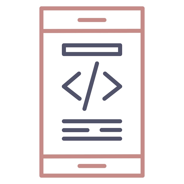 Mobile Coding Icon