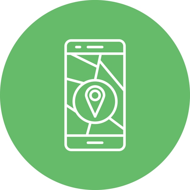 Mobile GPS icon vector image Can be used for Technology