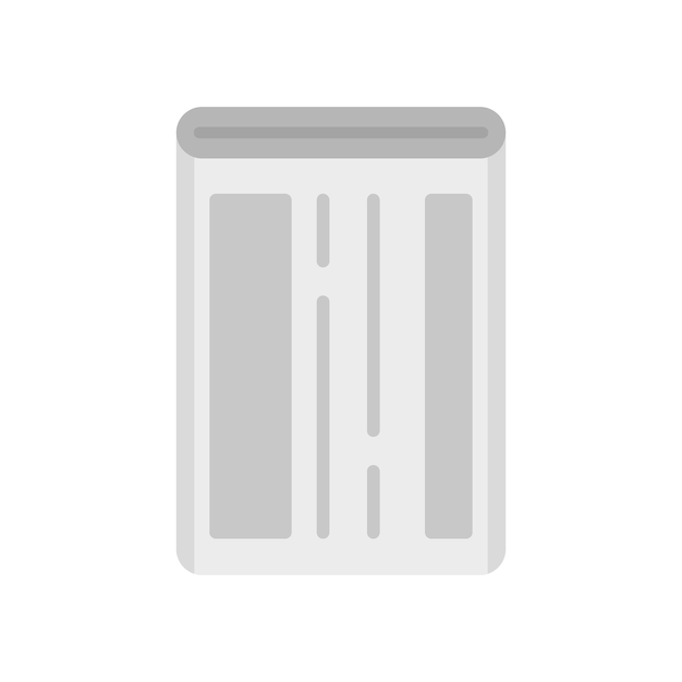 Mobile phone battery icon Flat illustration of mobile phone battery vector icon isolated on white background