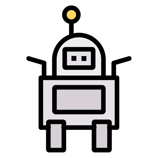 Mobile Robot icon vector image Can be used for Robotics