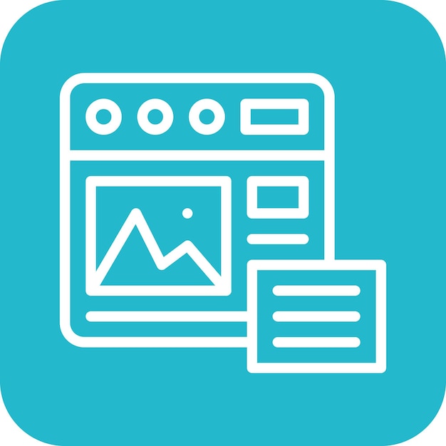 Mockup Design vector icon illustration of Coding and Development iconset
