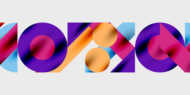 Modern abstract background featuring circles lines and triangles in a dynamic geometric composition Perfect for stylish tech or creativethemed designs